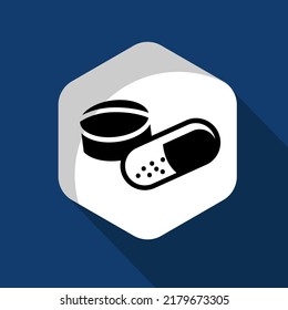 Pill and tablet icon. Pills vector illustration. Medical and hospital icon. Pill and tablet logo, pill and tablet eps, pill and tablet vector. 