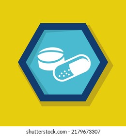 Pill and tablet icon. Pills vector illustration. Medical and hospital icon. Pill and tablet logo, pill and tablet eps, pill and tablet vector. 