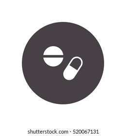 pill, tablet, medicine icon illustration vector illustration, can be used for mobile and web design