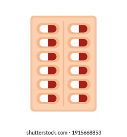 pill tablet on a white background vector illustration design