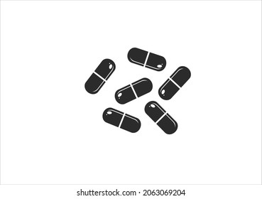 diseño de arte vectorial de pill a mano