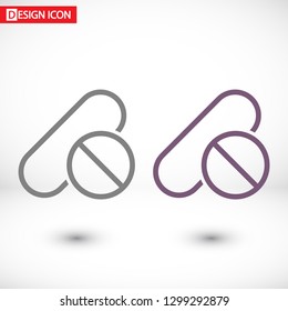 Pill Vector icon