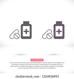Pill Vector icon