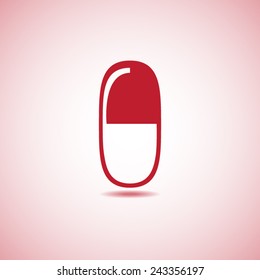 Pill vector icon 