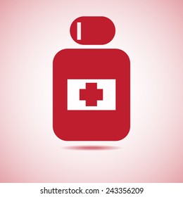 Pill vector icon 