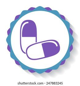 Pill vector icon