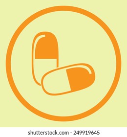 Pill vector icon