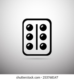Pill vector icon