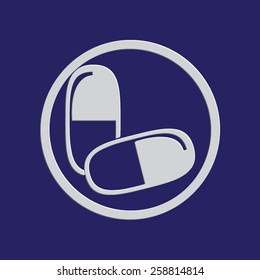 Pill vector icon