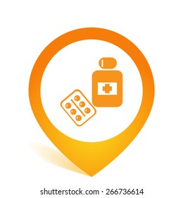 Pill vector icon 