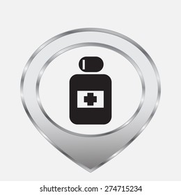 Pill vector icon 