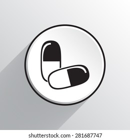 Pill vector icon 