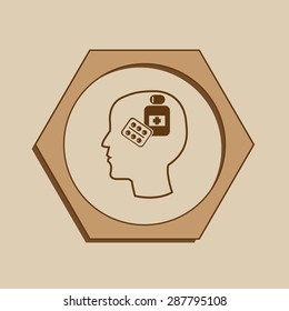 Pill vector icon 