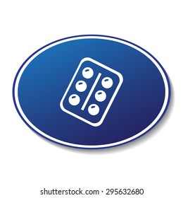 Pill vector icon 