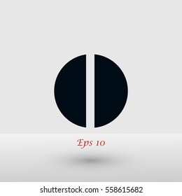 pill vector icon, flat design best vector icon