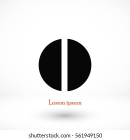 pill vector icon, flat design best vector icon
