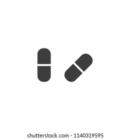 pill vector icon illustration
