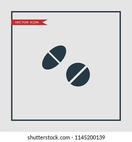 pill vector icon illustration