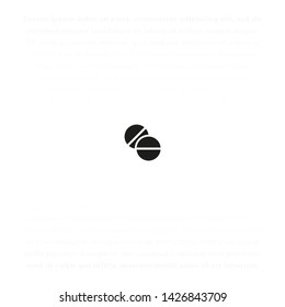pill Vector icon . Lorem Ipsum Illustration design