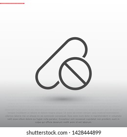 Pill Vector icon . Lorem Ipsum Illustration design