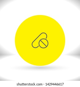 Pill Vector icon . Lorem Ipsum Illustration design