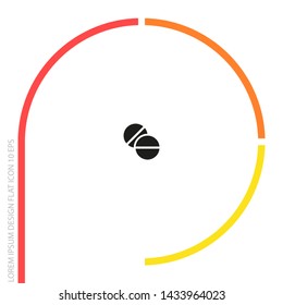 pill Vector icon . Lorem Ipsum Illustration design