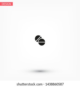 pill Vector icon . Lorem Ipsum Illustration design