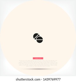 pill Vector icon . Lorem Ipsum Illustration design