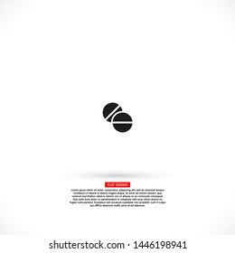 pill Vector icon . Lorem Ipsum Illustration design