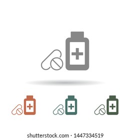 Pill Vector icon . Lorem Ipsum Illustration design