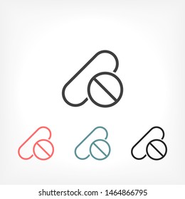 Pill Vector icon . Lorem Ipsum Illustration design