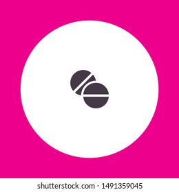 pill Vector icon . Lorem Ipsum Illustration design