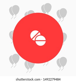 pill Vector icon . Lorem Ipsum Illustration design