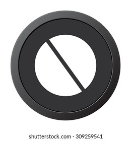 pill - vector icon on a grey button