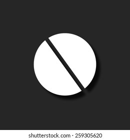 pill  - vector icon with shadow