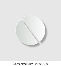 pill - vector icon with shadow