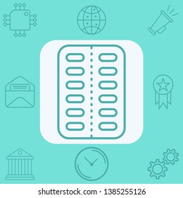 Pill vector icon sign symbol