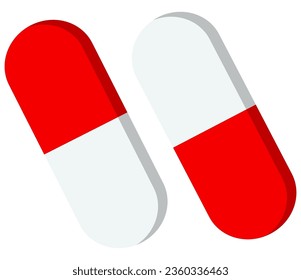 Pill vector illustration. Medicine pill vector design.