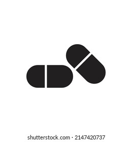 silueta vectorial pill para icono de símbolo de sitio web