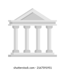 Plantilla de diseño de icono de construcción de pilares ilustración vectorial