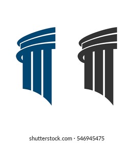 Pillar Building Law Office Logo Template Illustration Design. Vector EPS 10.