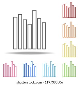 pillar chart icon. Elements of Finance and chart in multi colored icons. Simple icon for websites, web design, mobile app, info graphics