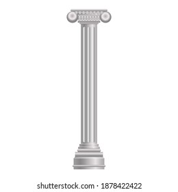 Pillar column icon. Cartoon of pillar column vector icon for web design isolated on white background