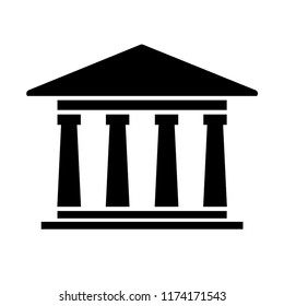 Pillar column law icon. EPS 10.