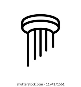 Pillar column law icon. EPS 10.