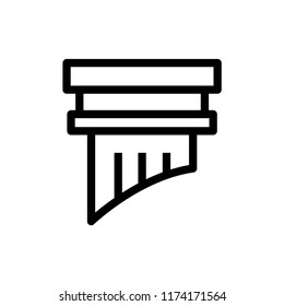 Pillar column law icon. EPS 10.