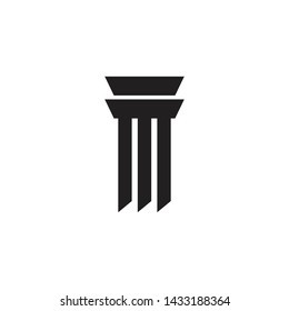 Pillar column logo design inspiration vector template