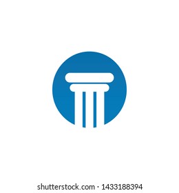 Pillar column logo design inspiration vector template