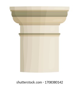 Pillar column vector icon.Cartoon vector icon isolated on white background pillar column.