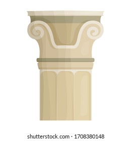 Pillar column vector icon.Cartoon vector icon isolated on white background pillar column.